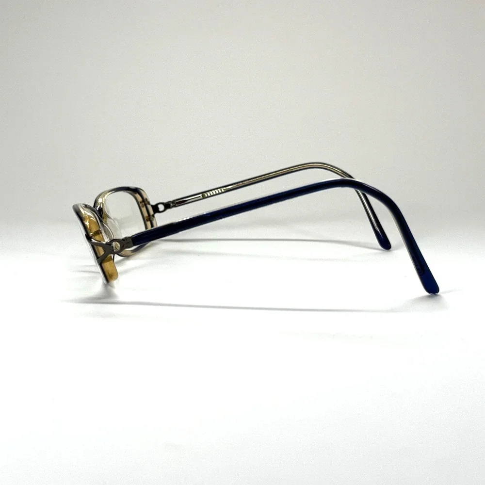 ELAN 9416 Eyeglasses Frame Only 52-16-135 Blue Honey Womens Rectangle Full‎ Rim